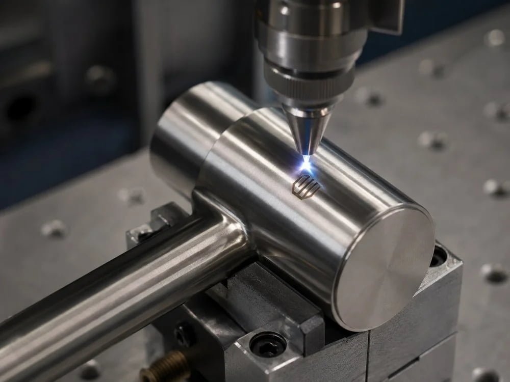 Custom logo and product marking for architectural hardware