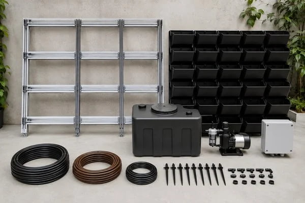 professional green wall hardware kit components and missing interfaces