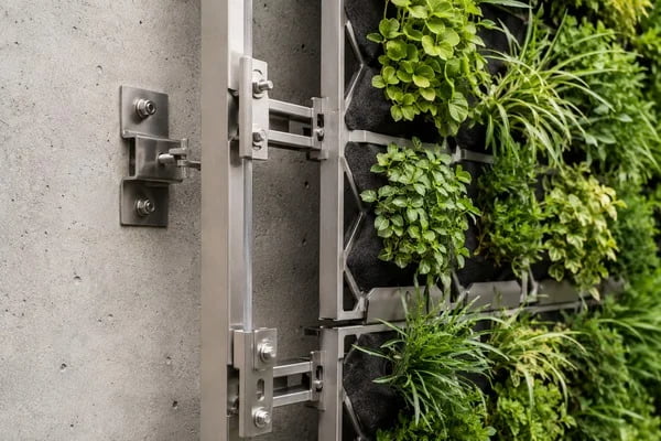 Stainless steel green wall system planning stainless steel green wall system hardware decisions