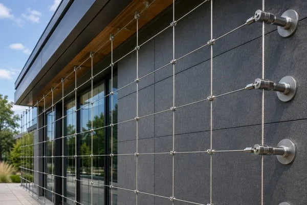 316 stainless cable trellis hardware for marine facade