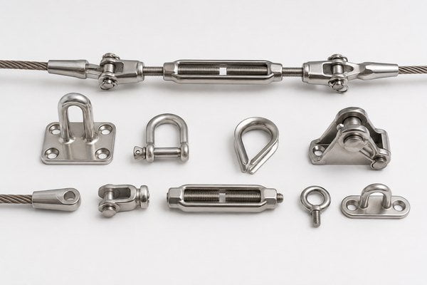 stainless steel wire rope system fittings compatibility