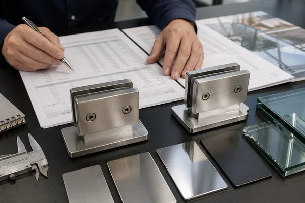 316 stainless steel glass balustrade hardware for coastal projects