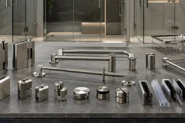 compatible frameless shower hardware range for distributors