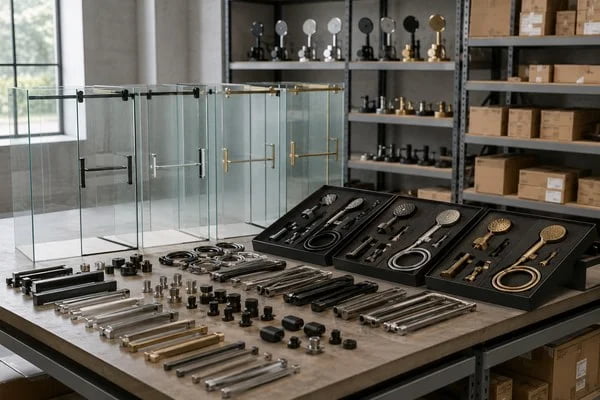 frameless shower hardware supplier compatibility check