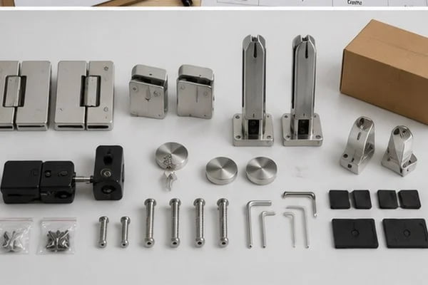 complete glass pool fencing hardware accessory set