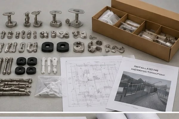 stainless steel railing system BOM main components