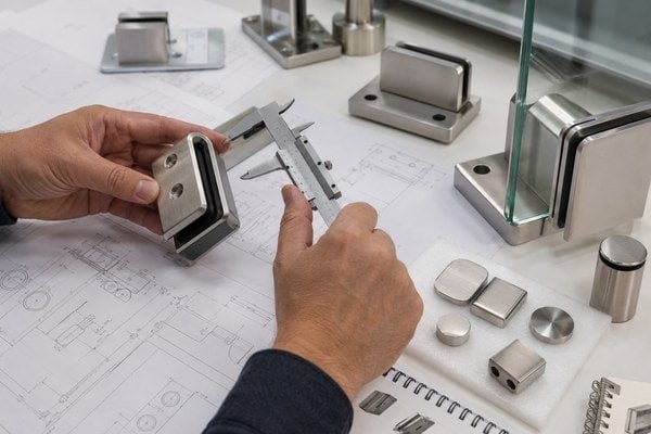 custom glass balustrade hardware sample approval process