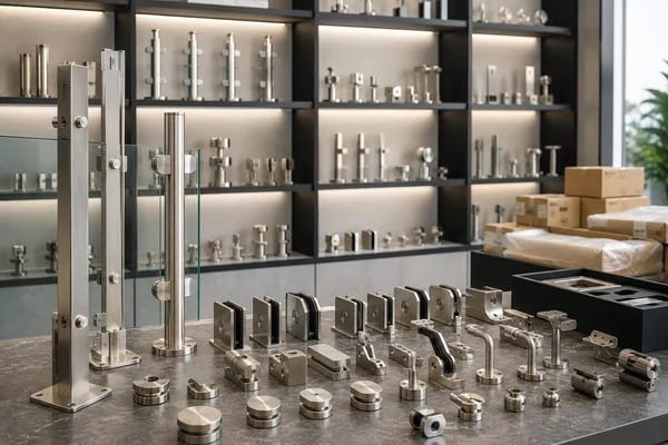 glass balustrade hardware supplier sample packaging inspection