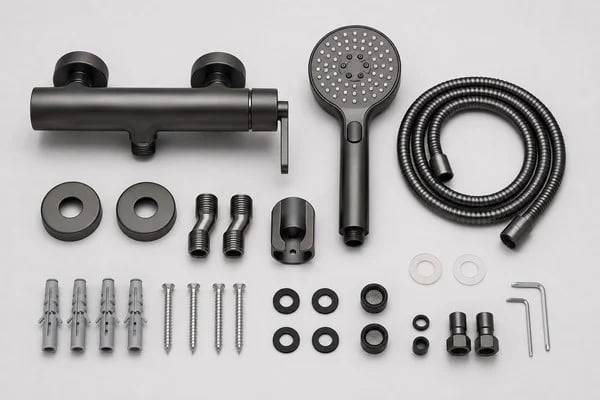 Shower hardware accessory configuration shower hardware accessory configuration list