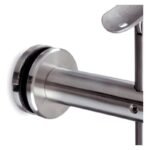 Pivoting Glass Handrail Bracket — Reference silver appearance — SSR-001