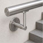 Telescopic Arm Wall Handrail Bracket — Reference silver appearance