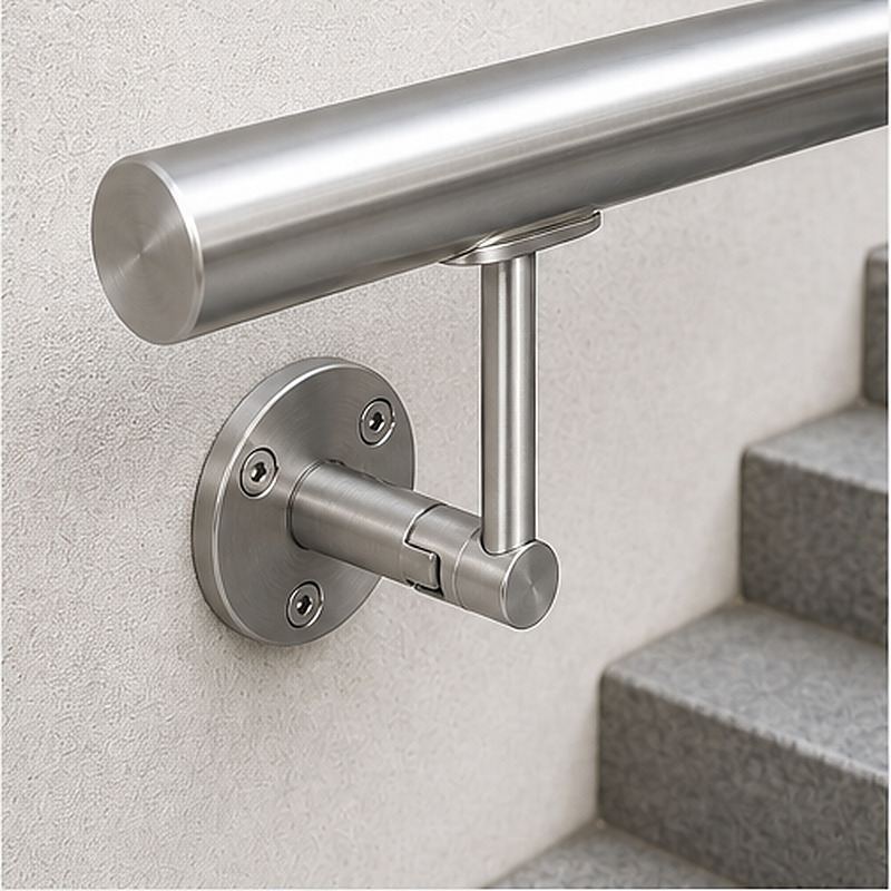 Telescopic Arm Wall Handrail Bracket — Reference silver appearance