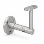 Telescopic Arm Wall Handrail Bracket — Matte silver appearance concept