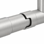 Telescopic Arm Wall Handrail Bracket — Matte silver appearance concept