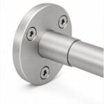 Telescopic Arm Wall Handrail Bracket — Matte silver appearance concept