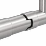 Telescopic Arm Wall Handrail Bracket — Fine-brushed silver appearance concept