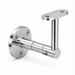 Telescopic Arm Wall Handrail Bracket — Reflective silver appearance concept