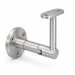 Telescopic Arm Wall Handrail Bracket — Satin silver appearance concept