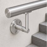 Telescopic Arm Wall Handrail Bracket — Satin silver appearance concept