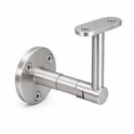 Telescopic Arm Wall Handrail Bracket — Satin silver with bright-edge appearance concept