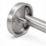 Concealed Fix Round Handrail Bracket — Reference silver appearance