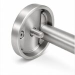 Concealed Fix Round Handrail Bracket — Fine-brushed silver appearance concept