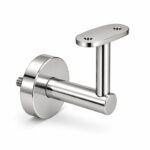 Concealed Fix Round Handrail Bracket — Reflective silver appearance concept