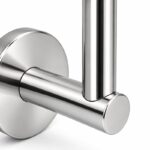 Concealed Fix Round Handrail Bracket — Reflective silver appearance concept