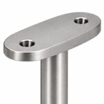 Concealed Fix Round Handrail Bracket — Satin silver appearance concept