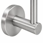 Concealed Fix Round Handrail Bracket — Satin silver with bright-edge appearance concept