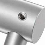 Fixed Glass Mounted Handrail Bracket — Matte silver appearance concept