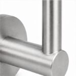 Rectangular Flat Saddle Handrail Bracket — Reference silver appearance