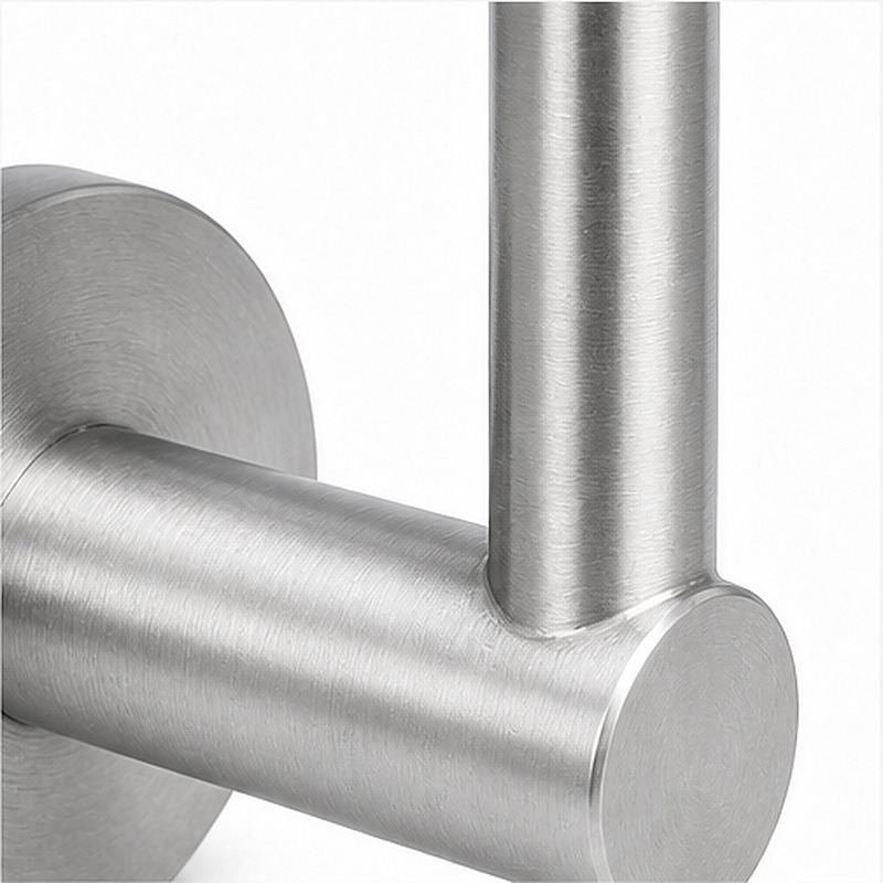 Rectangular Flat Saddle Handrail Bracket — Reference silver appearance