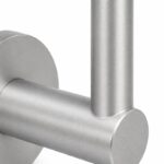 Rectangular Flat Saddle Handrail Bracket — Matte silver appearance concept