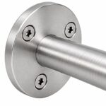 Rectangular Flat Saddle Handrail Bracket — Satin silver appearance concept
