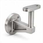 Gusseted Wall Handrail Bracket — Reference silver appearance