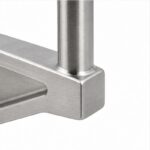 Gusseted Wall Handrail Bracket — Reference silver appearance