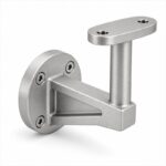 Gusseted Wall Handrail Bracket — Matte silver appearance concept