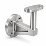 Gusseted Wall Handrail Bracket — Fine-brushed silver appearance concept