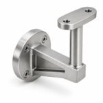 Gusseted Wall Handrail Bracket — Satin silver appearance concept