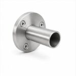 Round Tube Wall Flange Connector — Reference silver appearance