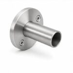 Round Tube Wall Flange Connector — Reference silver appearance