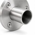 Round Tube Wall Flange Connector — Reference silver appearance