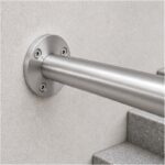 Round Tube Wall Flange Connector — Reference silver appearance