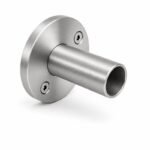 Round Tube Wall Flange Connector — Fine-brushed silver appearance concept