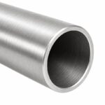 Round Tube Wall Flange Connector — Satin silver appearance concept