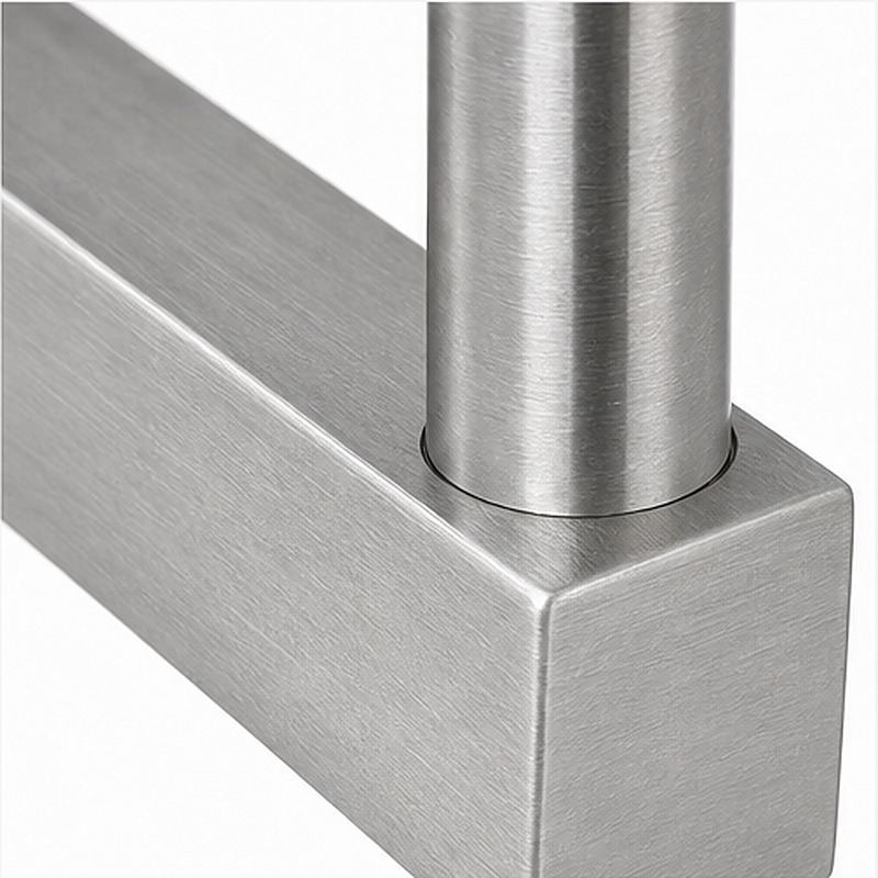 Narrow Plate Side Fix Handrail Bracket — Reference silver appearance