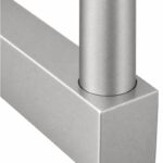 Narrow Plate Side Fix Handrail Bracket — Matte silver appearance concept