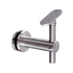 Pivoting Glass Handrail Bracket — Reference silver appearance — SSR-086