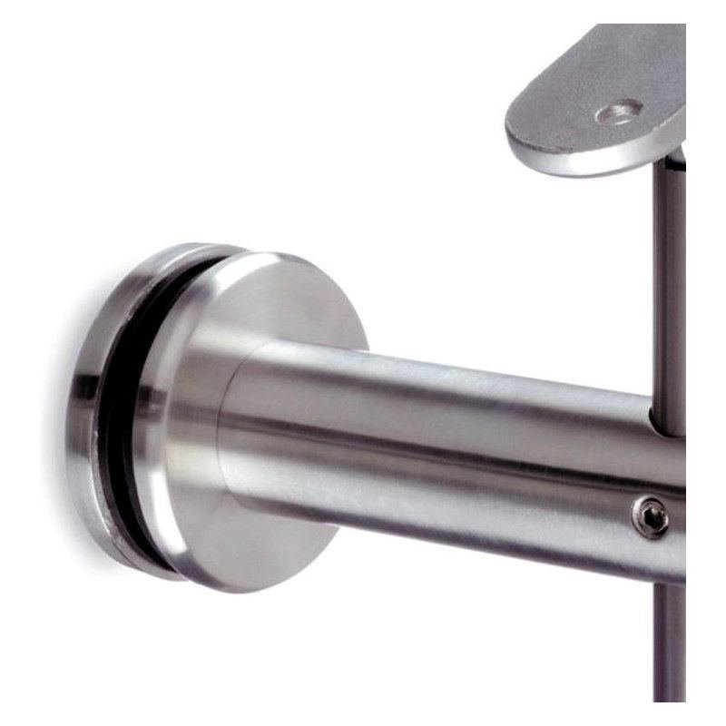Pivoting Glass Handrail Bracket — Reference silver appearance — SSR-086